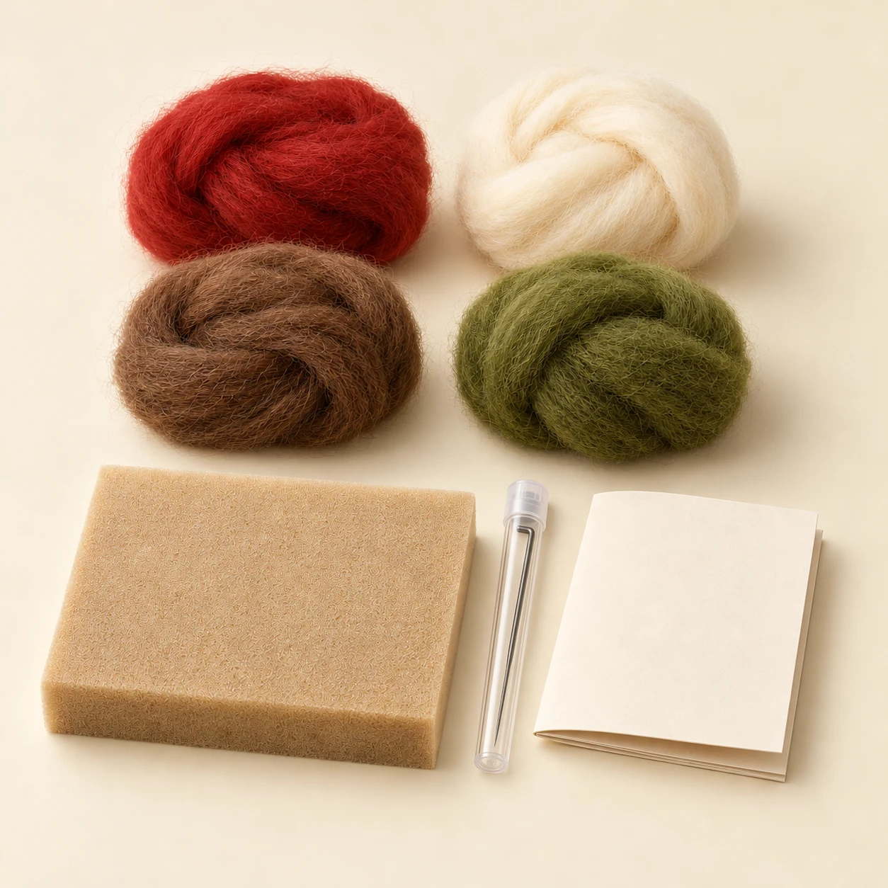 Mushroom grove felting kit